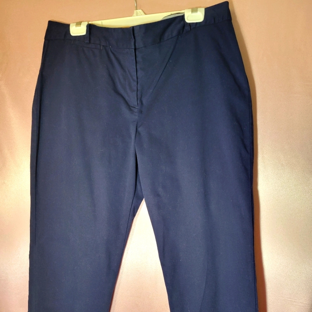 Talbots Signature Blue, Cotton, Crop Pants